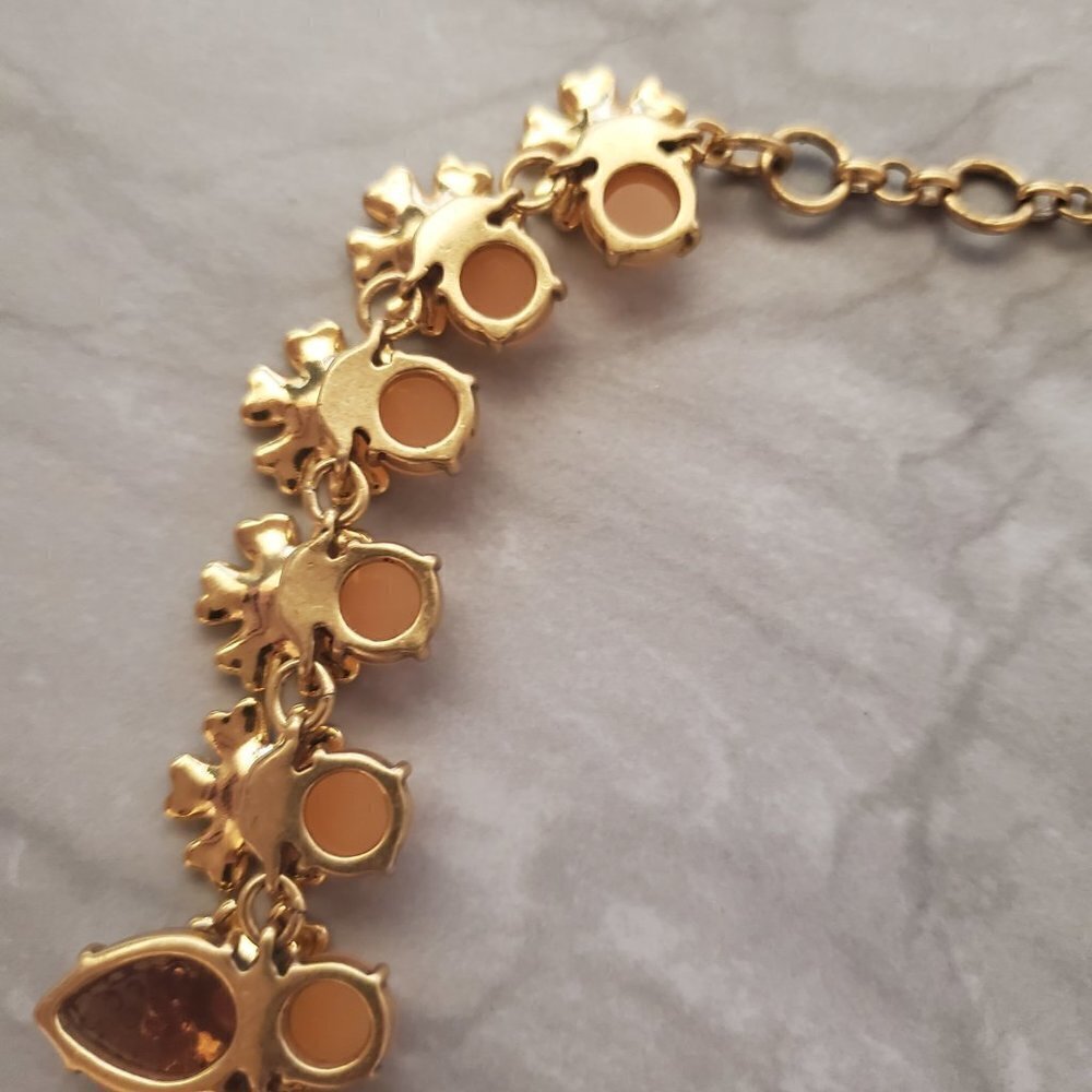 🍓 J.Crew Strawberry Flower Floral Rhinestones Crystal Cluster Statement 🍓 - Picture 10 of 16